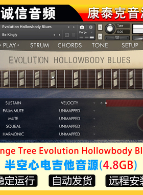 半空心电吉他音源 Orange Tree Evolution Hollowbody Blues