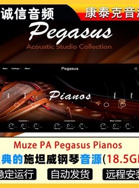 经典的施坦威钢琴编曲音源Muze PA Pegasus音色康泰克音源