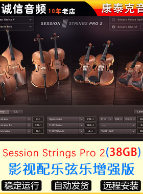 Session Strings Pro 2影视配乐弦乐录音室增强版康泰克音源