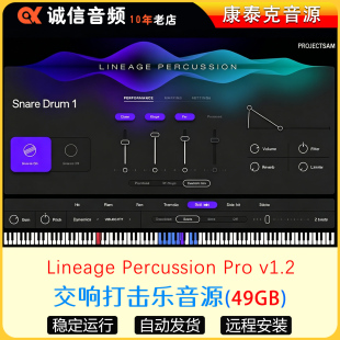 交响打击乐音源ProjectSAM Lineage Percussion Pro康泰克音源