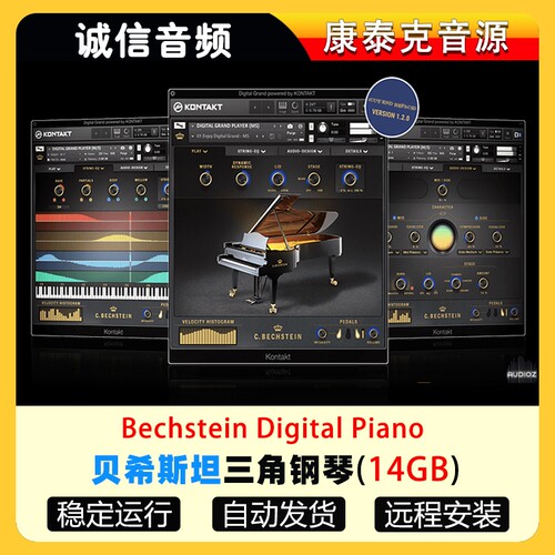 贝希斯坦三角钢琴C. Bechstein Digital Grand康泰克音源