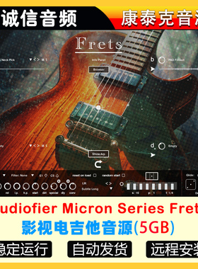 影视电吉他音源Audiofier Micron Series Frets 康泰克音源