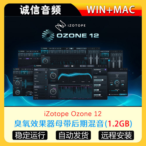 iZotope Ozone12臭氧12效果器录音母带后期混音VST插件WIN+MAC