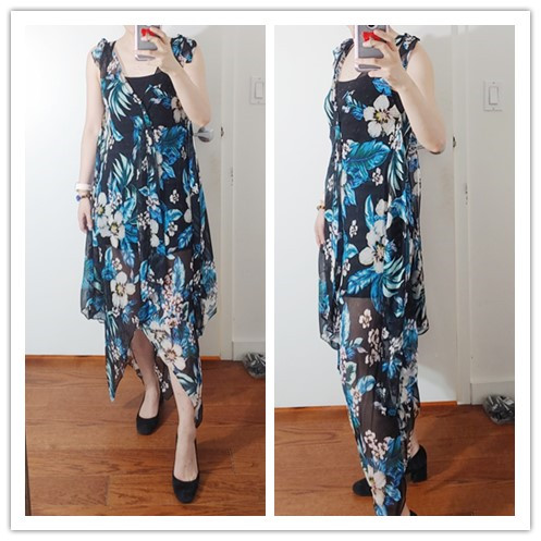 思思美代dvf  海滩度假系列dvf west真丝 大花 罩衫连衣裙 折