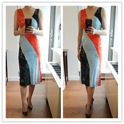 连衣裙女秋新品思思美国真丝