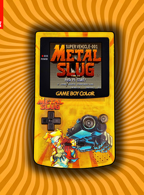 GBC定制GAMEBOY COLOR游戏机 高亮 掌机 点对点 全贴合 合金弹头