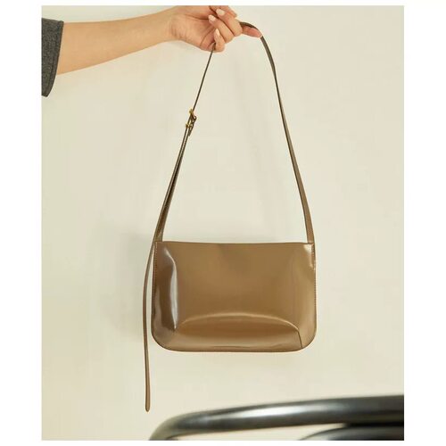 折扣推荐日本Whim Gazette 牛皮包包 2way斜挎包腋下包