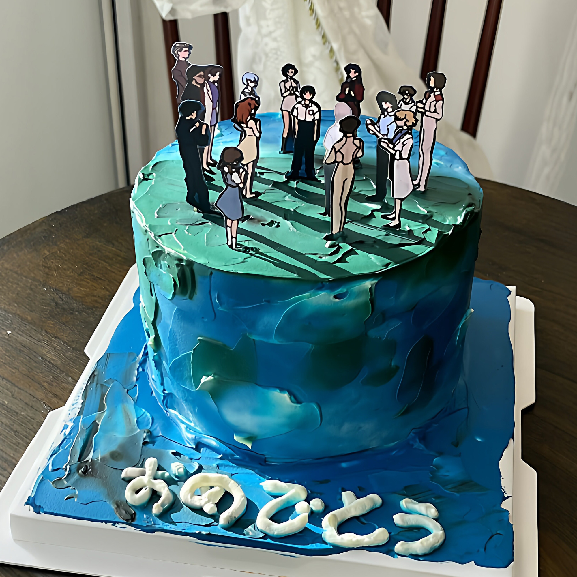 EVA福音战士二次元生日蛋糕装饰