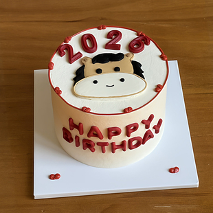 2026可爱小马蛋糕装饰摆件糯米纸糖霜纸马头马年生日烘焙装饰配件