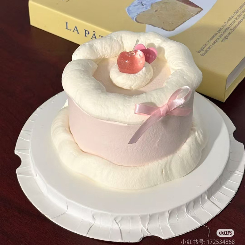 ins水晶樱桃生日蛋糕装饰