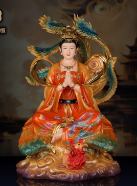 九天玄女神像树脂家用寺庙佛堂供奉圣母娘娘真身玄母天尊像体摆件
