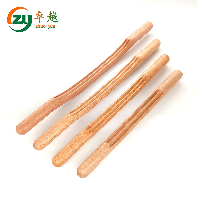 美容院擀筋棒 家用木质按摩点穴体雕刮痧棍刮痧棒 经络疏通赶筋棒