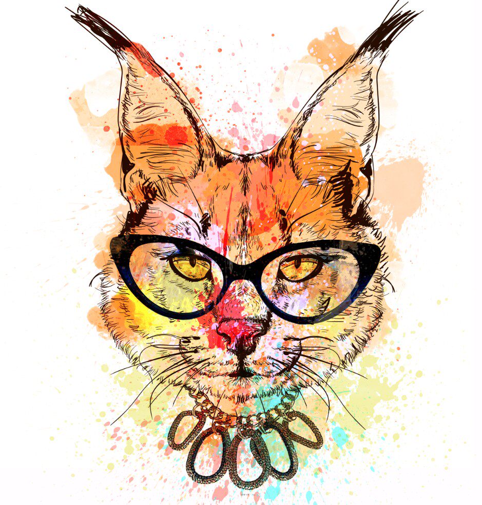 大尺寸高清分辨率设计素材 动物手绘k7-8