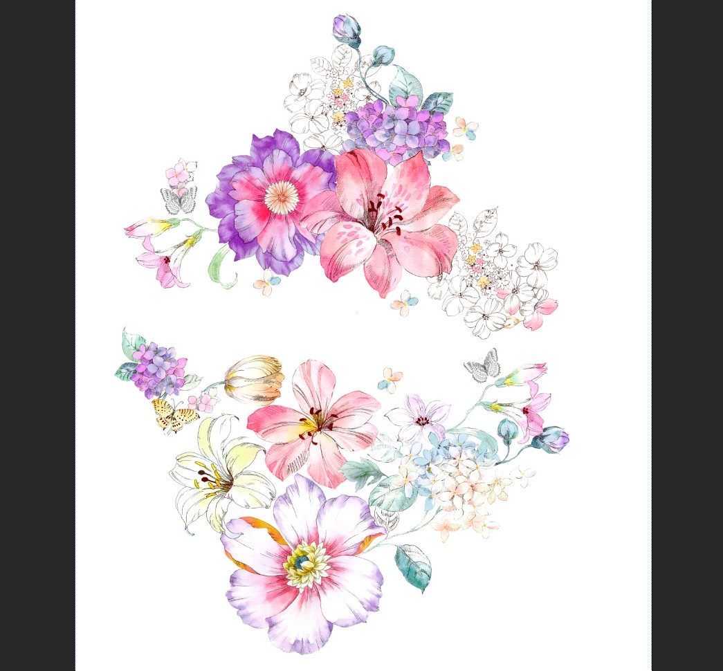 大尺寸高清分辨率设计素材 JPG花朵 手绘水彩K8-16,商务/设计服务,设计素材/源文件,淘宝优惠券,粉丝福利购,淘宝优惠卷