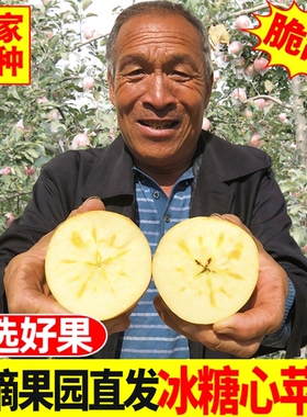 冰糖心苹果新鲜水果红富士当季整箱10斤山西应季现季丑苹果平果5