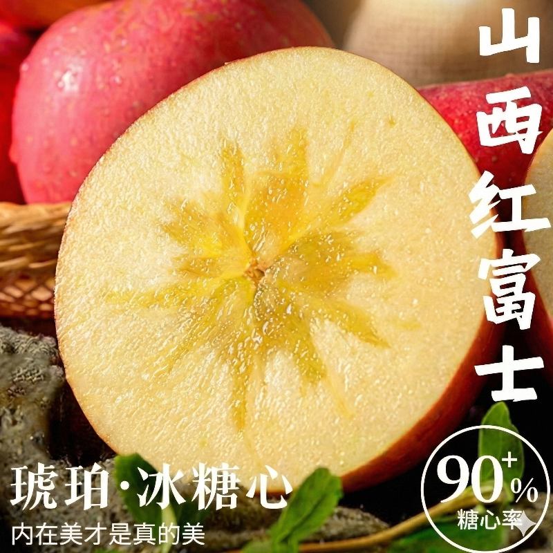 冰糖心苹果新鲜水果红富士当季整箱10斤山西应季现季丑苹果平果5,水产肉类/新鲜蔬果/熟食,苹果,淘宝优惠券,粉丝福利购,淘宝优惠卷