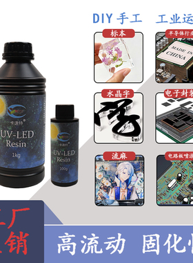 卡速特UV胶无甲醛高流动封层喷涂自消泡超稀手工标本水晶字滴胶