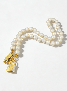 树脂黄铜女式锁头西太后项链包邮