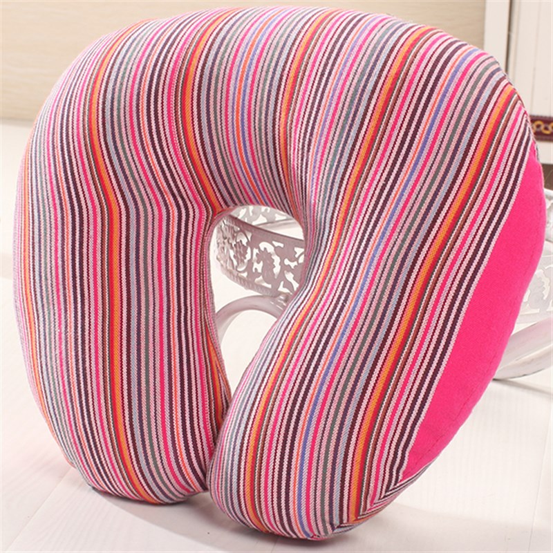 老粗布U型枕 卡通U形护颈枕 U枕 可爱午睡枕 电视枕 u形枕头 特价