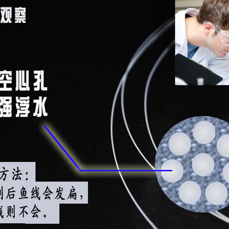 优质全浮水线矶钓线主线八孔中空浮水鱼线浮游钓海钓竞技进口原丝