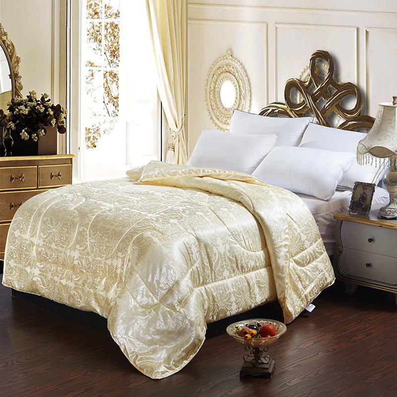 结婚婚庆大红蚕丝棉被子芯婚房床嫁礼6斤8斤10斤双单人春秋被冬被