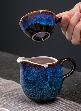 新窑变银丝釉13头功高端功夫茶具套装礼盒家用配件泡茶器