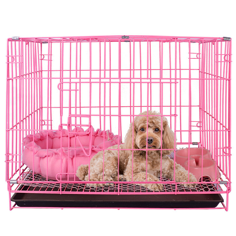 狗笼子小型犬泰迪中型犬室内家用带厕所分离折叠猫笼兔笼鸽笼鸡笼