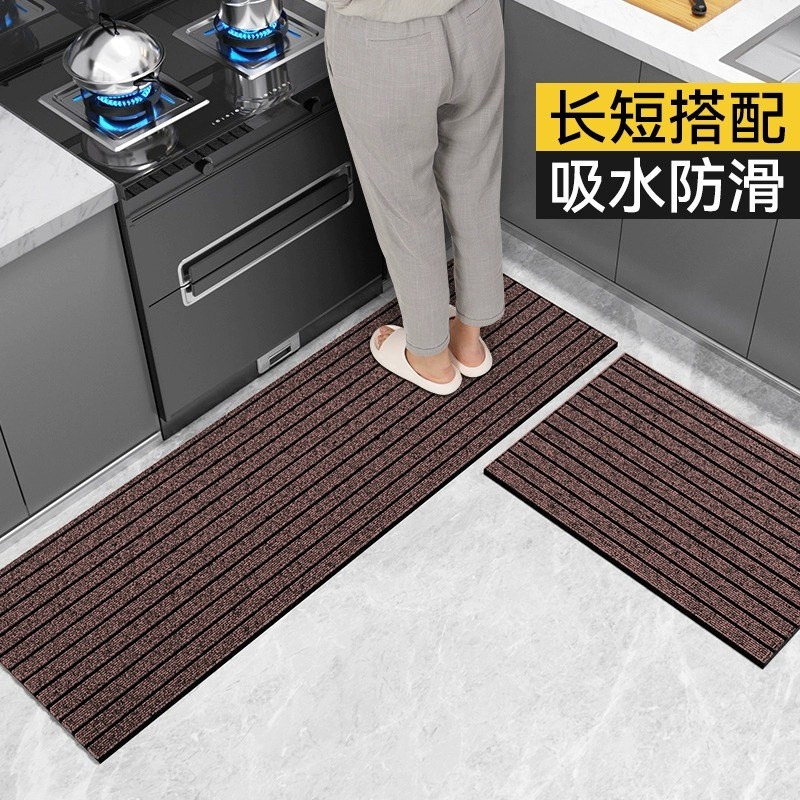厨房地垫防滑防油可擦免洗耐脏专用脚垫吸水高端刺绣家用厚防滑垫