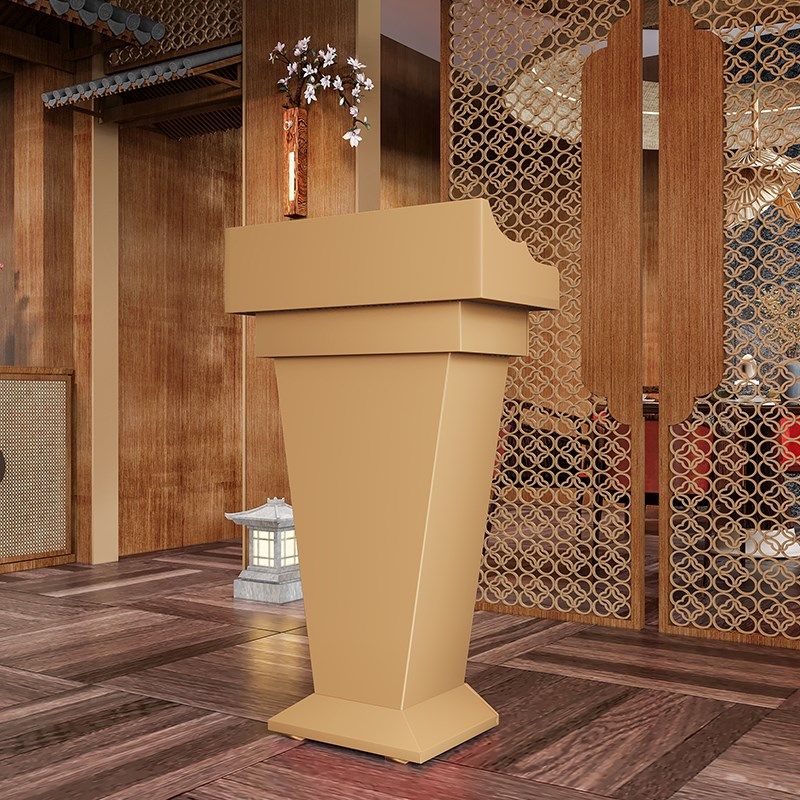 讲台桌演讲台发言台会议室咨客台主持台幼儿园接待台迎宾台实木