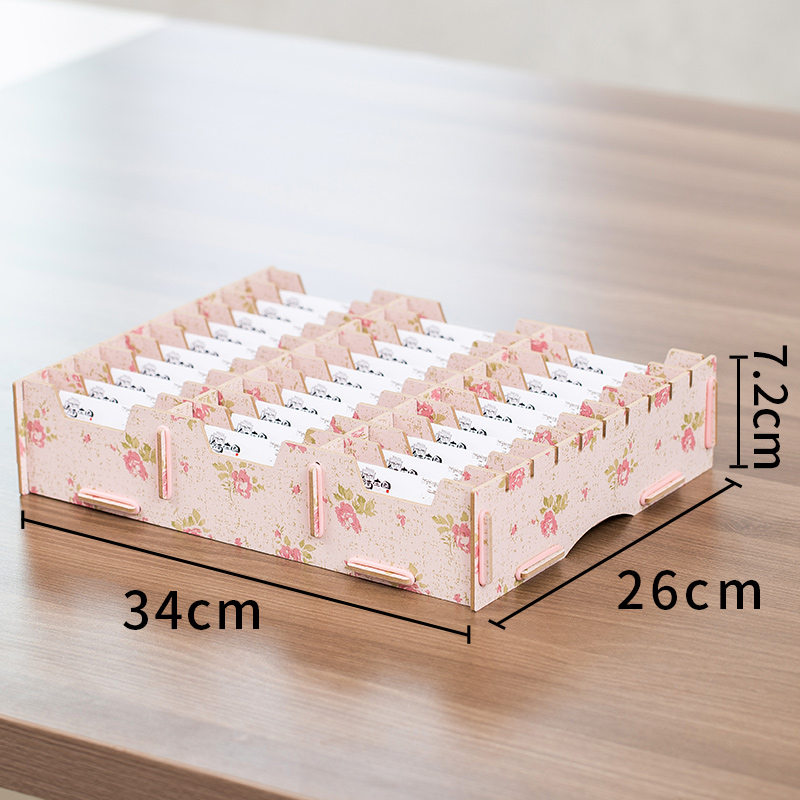 卡片盒子收纳盒放卡的架子酒店房卡整理盒名片分类整理桌面收纳架