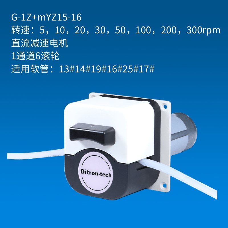 小型工业蠕动泵迪创直流24V电机小体积易换管液体传输灌装加样泵
