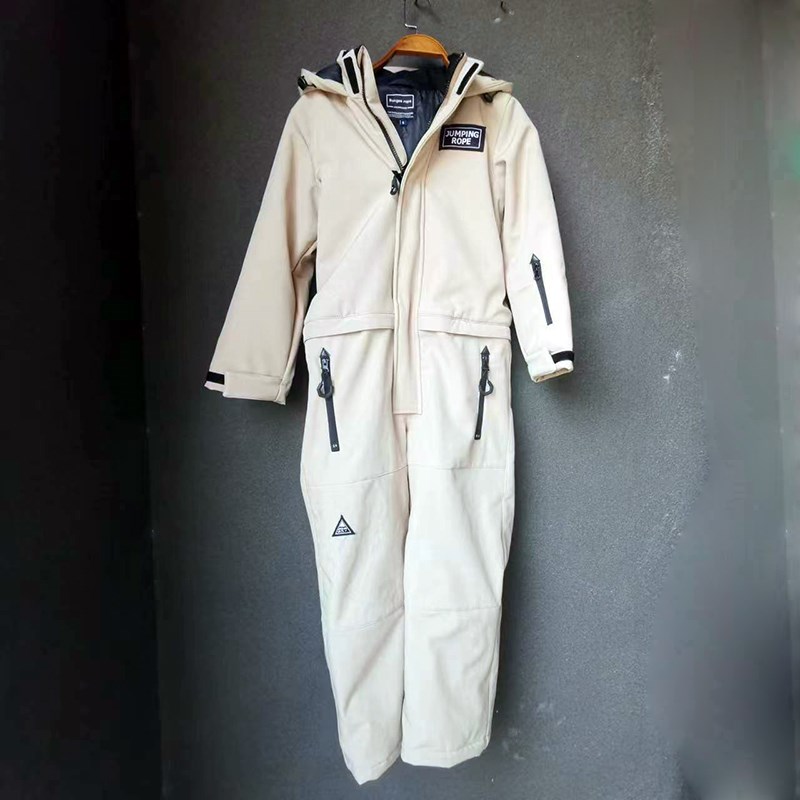 成人儿童滑雪服套装男童女童中大童防水防风单板双板连体滑雪衣裤