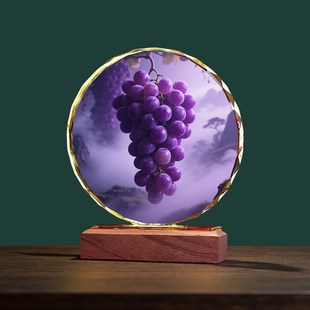 子旗东莱葡萄入口水晶饰品客厅酒柜电视柜多旗多富家装桌