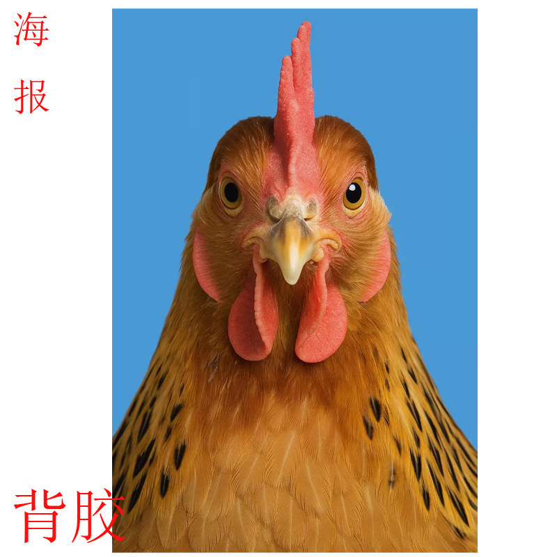 公鸡母鸡海报贴图大副墙壁公母鸡小鸡自贴背胶画装饰图案卧室宿舍,家居饰品,现代装饰画,淘宝优惠券,粉丝福利购,淘宝优惠卷