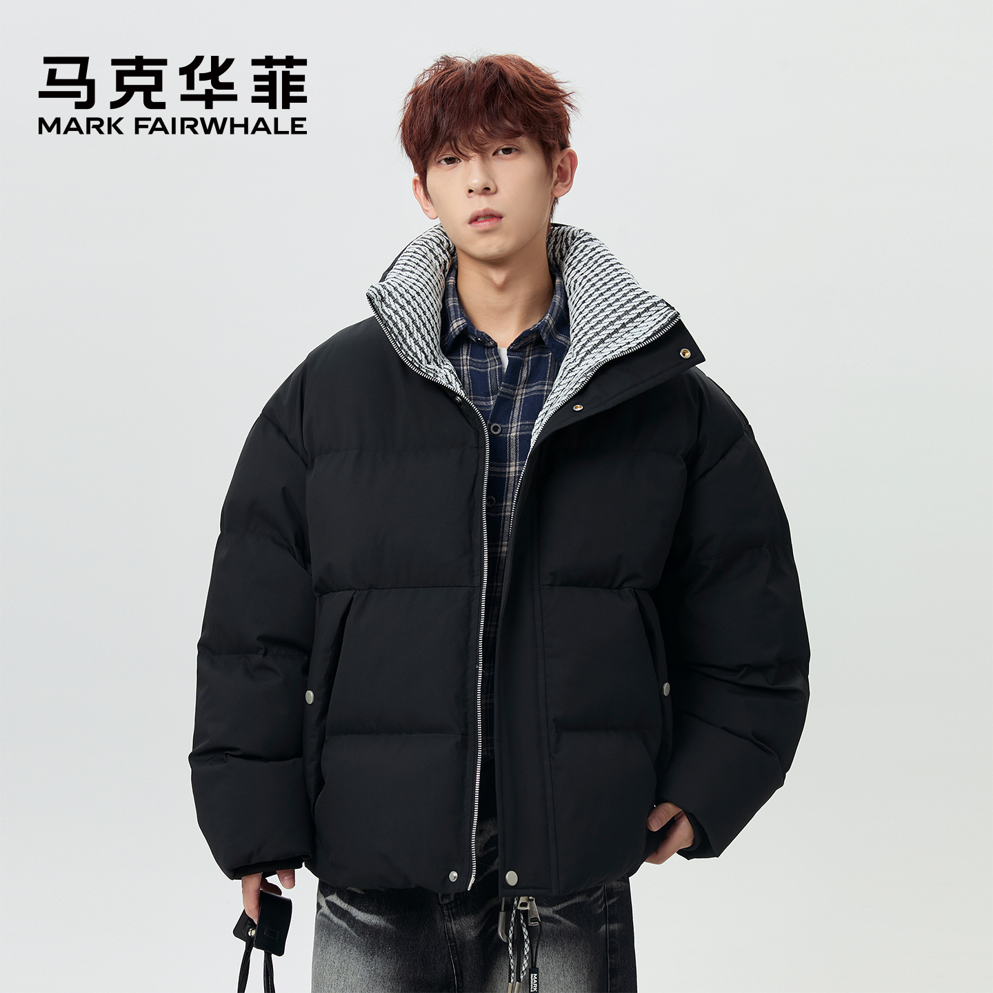 马克华菲立领加厚保暖面包服