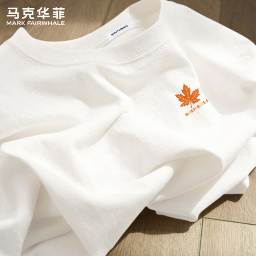 马克华菲纯棉短袖T恤透气宽松男