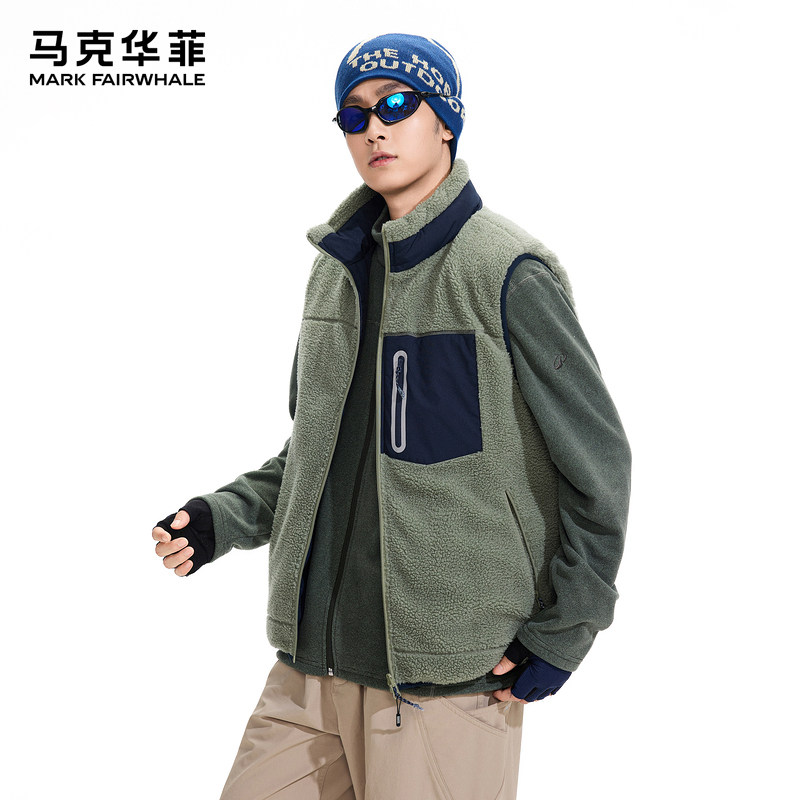 马克华菲羽绒马甲男士2025新款冬季保暖休闲时尚简约双面可穿外套,男装,羽绒马甲,淘宝优惠券,粉丝福利购,淘宝优惠卷