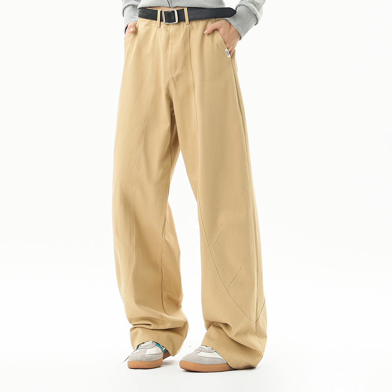 马克华菲长裤直筒休闲裤男阔腿