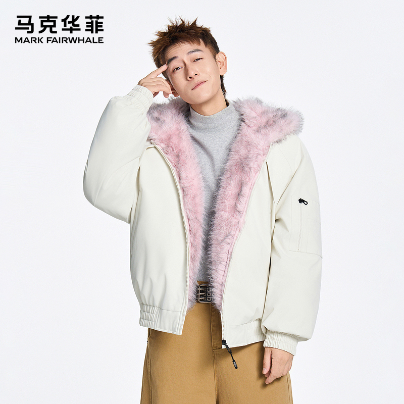 马克华菲短款羽绒服保暖外套