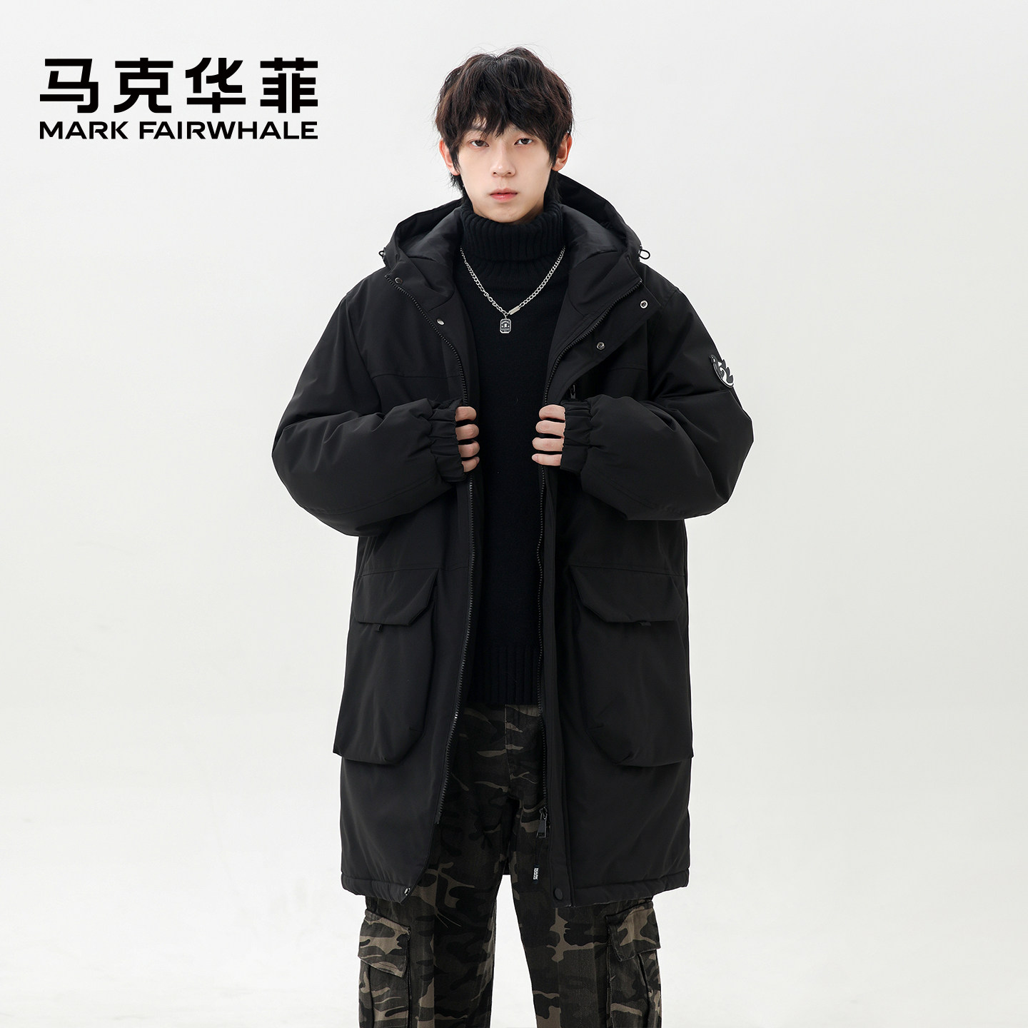 马克华菲美式大口袋工装棉衣