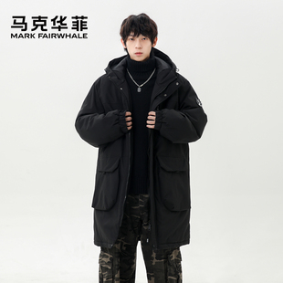 加绒加厚保暖中长款 马克华菲美式 冬季 棉衣男士 棉服外套 大口袋工装