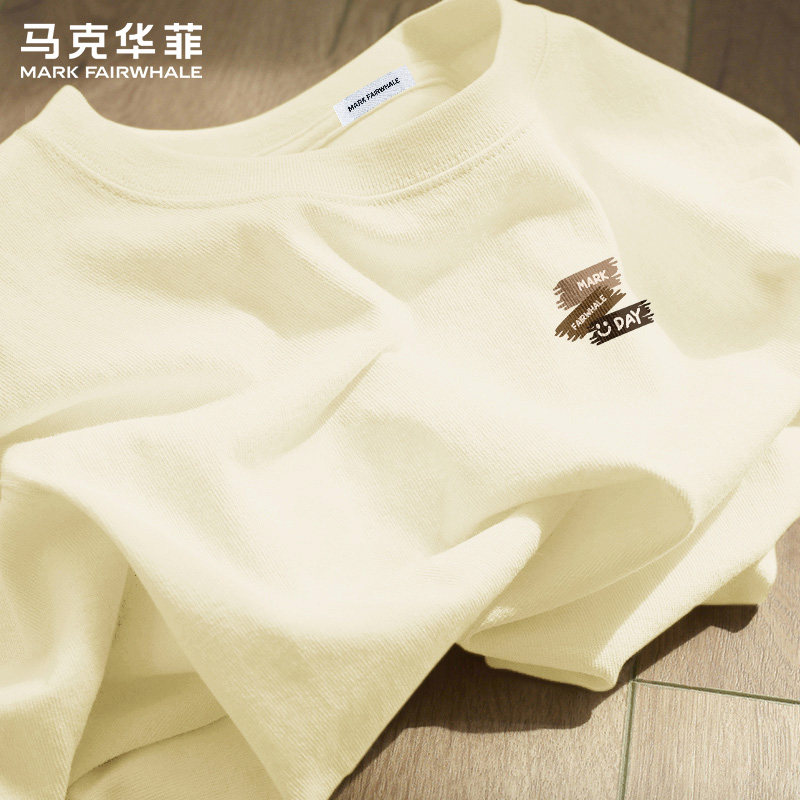 马克华菲男士纯棉短袖T恤亲肤