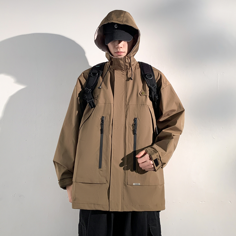 马克华菲连帽工装夹克外套休闲