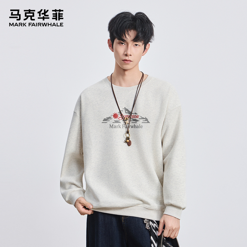 马克华菲圆领套头休闲潮流卫衣