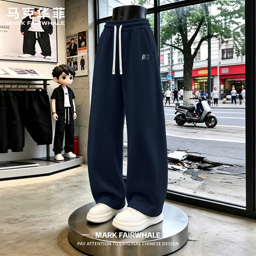 马克华菲秋季男士弯刀裤亲肤透气