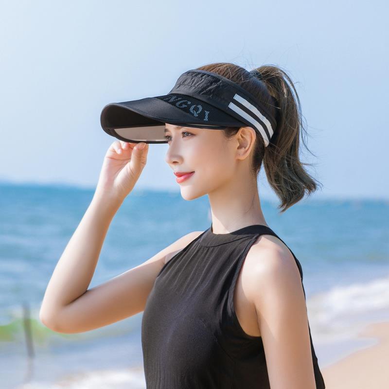 2020新款帽子女空顶帽遮阳时尚百搭出游女神骑车帽韩版uv防紫外线|msdalam kategori Aksesori/Belt kulit/Hat/Muffler, Hat - dari Buy2taobao.com untuk memberikan perkhidmatan ejen Taobao profesional membeli