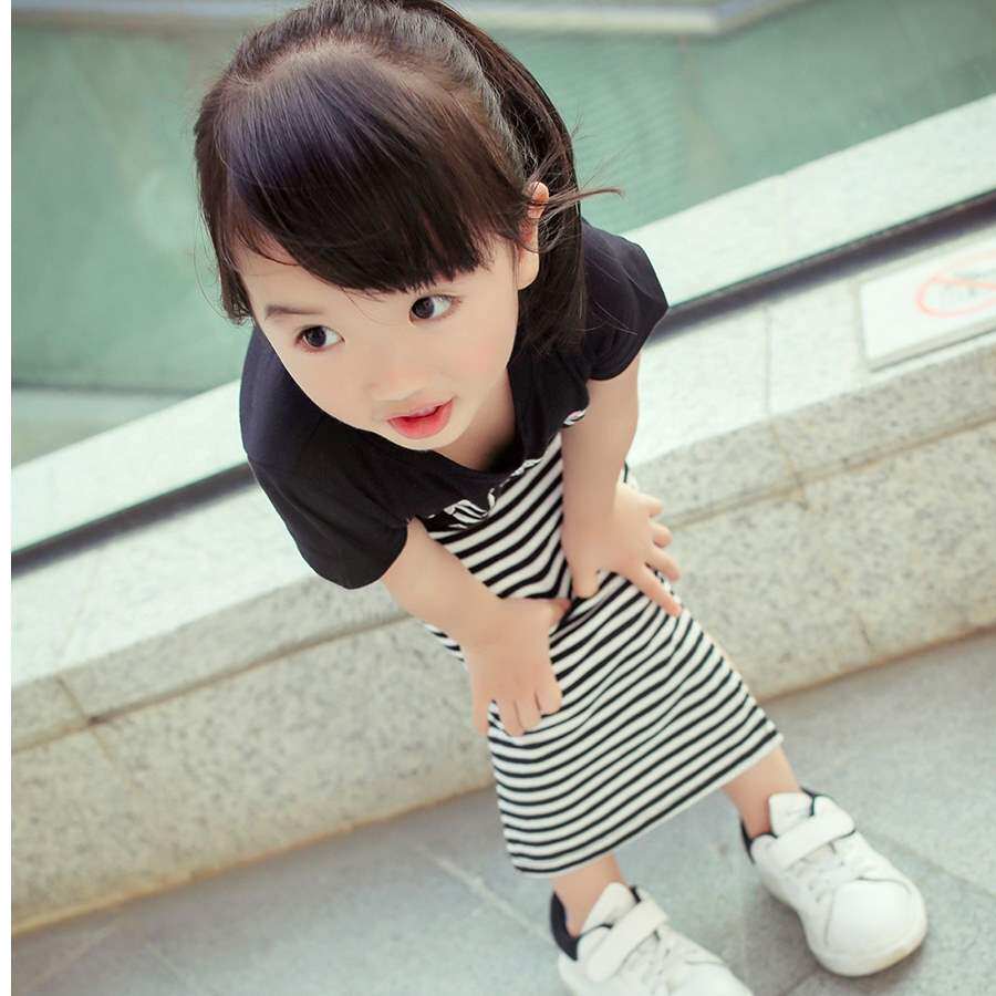 2020新款女童包臀裙韩版黑白条纹开叉长裙弹力修身百搭半身裙夏|msdalam kategori Butik wanita / wanita, baju-T - dari Buy2taobao.com untuk memberikan perkhidmatan ejen Taobao profesional membeli