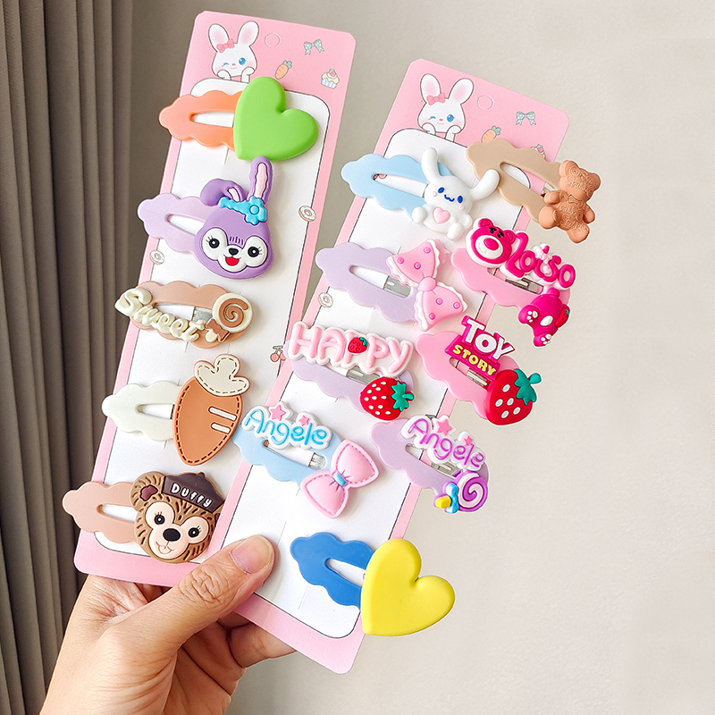 儿童碎发夹可爱草莓熊卡通