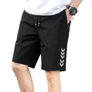 2025夏季新款男士冰丝运动裤韩版潮流帅气休闲五分男裤图片