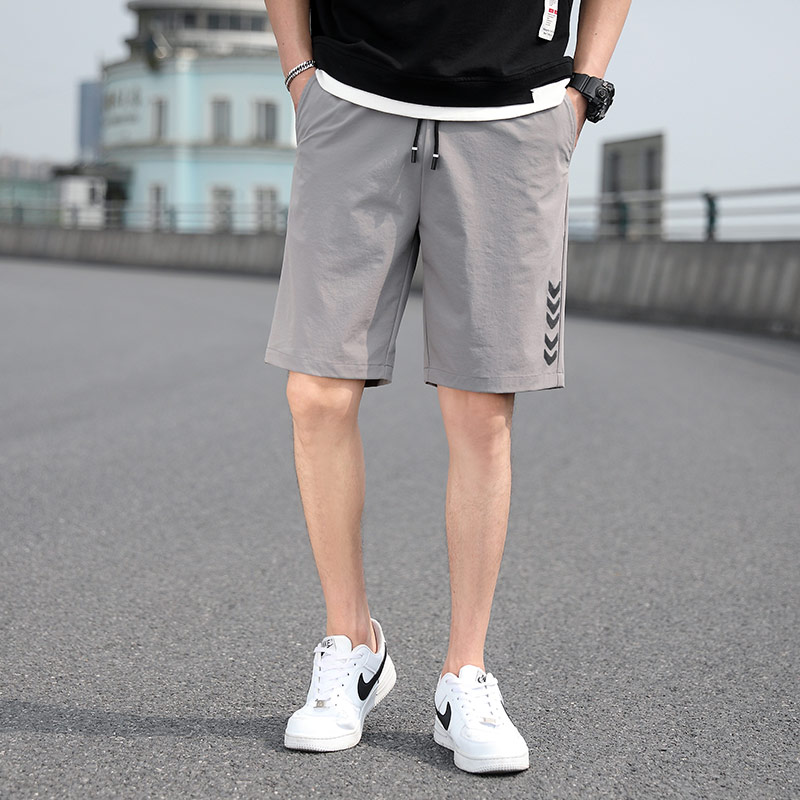 2025夏季新款男士冰丝运动裤韩版潮流帅气休闲五分男裤,女装休闲裤,星座1712-3